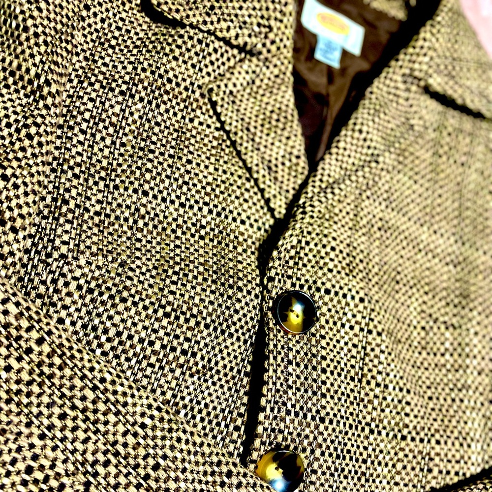 Talbots Brown Tweed Blazer